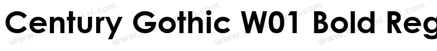Century Gothic W01 Bold Regular字体转换